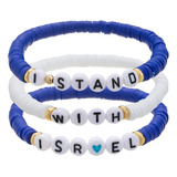  Qiuseadu 3 Peças Pulseiras De Amizade Com Bandeira De Israe
