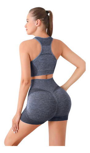 Conjunto Feminino Cintura Alta Levanta Bumbum Fitness Premiu