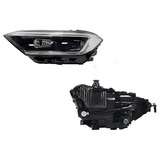 Faro Jetta A7 2019 2020 2021 22 23 F/negro C/led C/lupa Izq