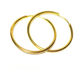 Aros Argollas Argolla Oro 18 K Grantizado 20 Mm. Diametro