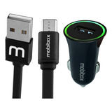 Kit Carregador Veicular Usb 2a + Cabo Tipo C 2 Metros Brinde