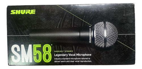 Microfone Shure Sm58-lc Dinâmico Cardioide