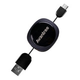 Avantree Tr104, Cable Retráctil Usb Micro Usb Samsung LG Htc Color Negro