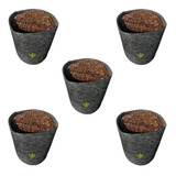 Combo X5 Macetas De Tela Geotextil 7 Litros / Salamanca Grow