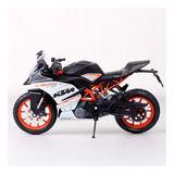 2014 Ktm Rc390 Miniatura Metal Motocicleta Carreras 1/12 [u]