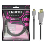 Cabo Micro Hdmi X Hdmi 2 Metros Blindado 2.0 Ethernet 4k