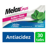 Melox Plus Caja Con 30 Tabletas Masticables Sabor Menta