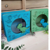 Alcanciadinosaurio T Rex De Madera Infantil Personalizable