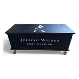 Baúl Vintage Johnnie Walker Con Ruedas 1 Mt 