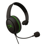 Auricular Gamer Hyperx Cloudx Chat Negro Y Verde Con Micrófono Cableado Edición Xbox 1 Unidad