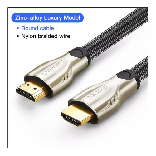 Cable Hdmi 4k 60hz 2mts Hdmi 2.0 Pantallas Laptop Pc Xbox