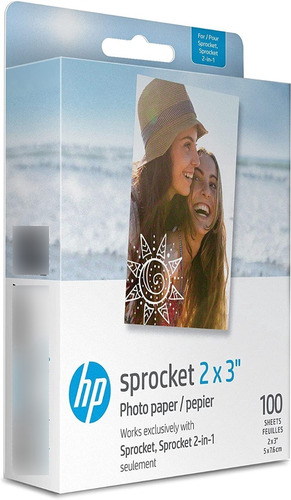Hp Sprocket Papel Fotográfico Adhesivo Premium 100 Hoja