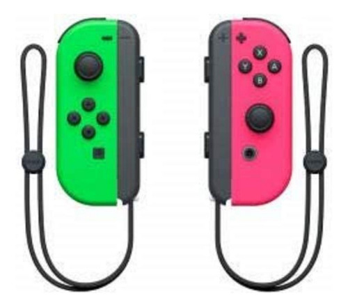 Set De Control Joystick Inalámbrico Nintendo Switch Joy-con (l)/(r) Neón Verde Neón Y Rosa Neón