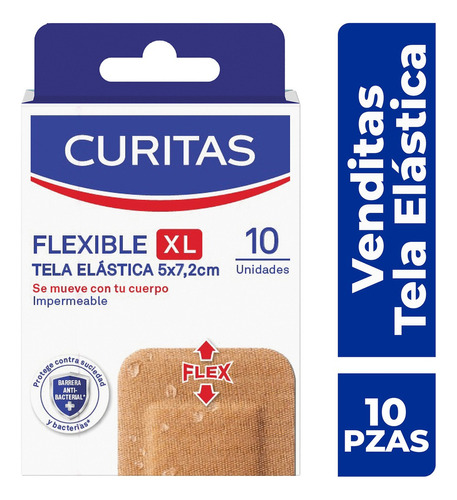 Curitas Venditas Adhesivas Flexible Xl 10 Curitas 