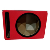 Cajón Para Subwoofer 12 Porteado Mdf Con Antifaz Rojo 