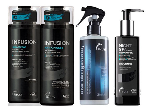 Truss Infusion Shampoo, Cond, Night Spa E Uso Obrigatório