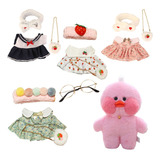 Conjunto De Ropa Y Juguetes De Peluche Kawaii Lalafanfan Duc