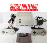 Super Nintendo Baby 2 Controles+cartucho Donkey Kong 3 