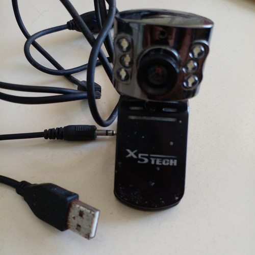 Webcam X5tech 1,3megapixel Com Mic Para Computador De Mesa