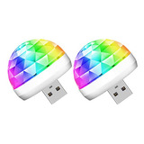 Luces De Fiesta Usb Mini Disco, Activadas Por Sonido,