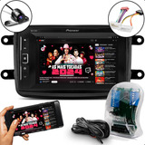 Kit Multimidia Pioneer Dvd 2din Espelha iPhone Sandero Logan