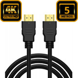 Cabo Hdmi 5m Metros 4k 3d Full Hd Ultra Blindado Tv Pc 