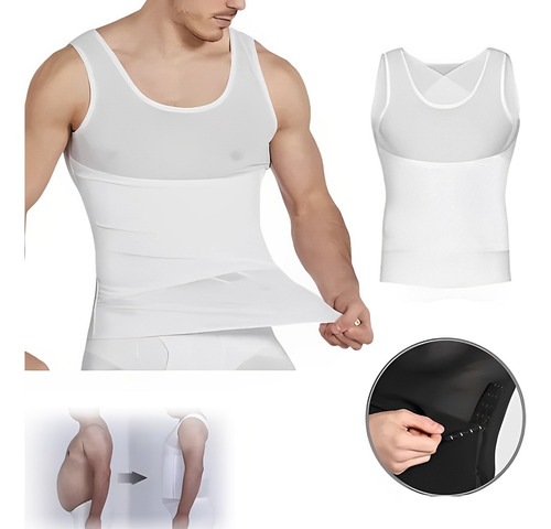 Camiseta Invisible Shapewear Hombre Barriga Moldeadora