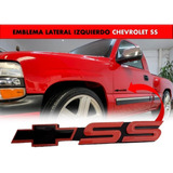 Emblema Lateral Chevrolet Ss Rojo Con Negro Izquierdo