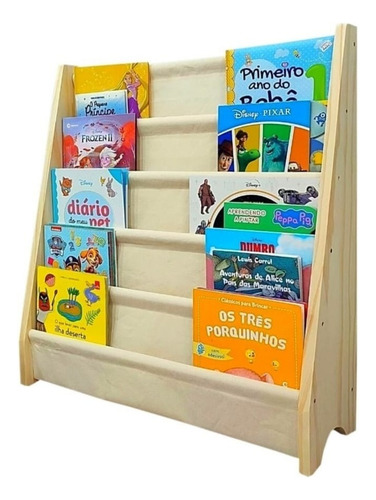 Rack Para Livros Infantil, Standbook Montessoriano Grande