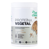 Proteína Vegetal Cookies Cream 600g, Vegano - Eat Clean Sabor Cookies & Cream