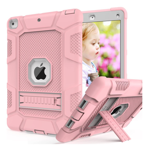 Funda iPad Mini 5/4 Rantice 3 Capas Shockproof Rosa