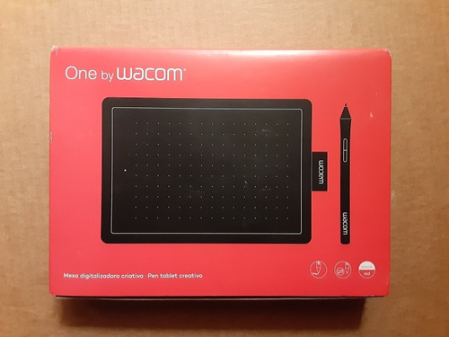 Wacom Ctl472 Tableta One By Wacom Chica Rojo Con Negro