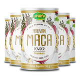 Kit 5 Maca Peruana Em Pó Premium Unilife 150g Sabor Sem Sabor