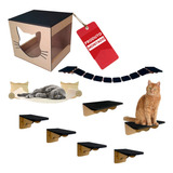 Playground Para Gato 9 Pcs Ponte Prateleira Degrau Caixa