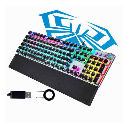 Teclado Mecánico Gamer Aula F2058/f2088 Metal Qwerty Punk