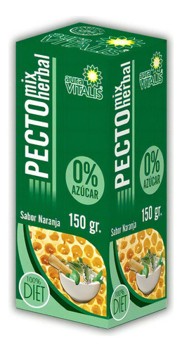Pectomix Herbal 0% Azucar Jarabe Expectorant Antitusivo 150g Sabor Naranja
