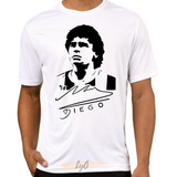 Remera Blanca - Diego Maradona 10 - Unisex Futbol Dios Moda