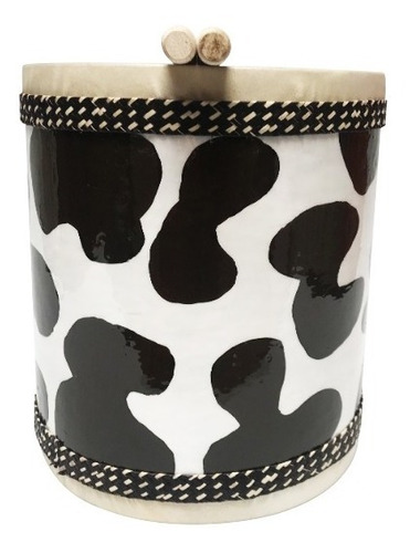 Instrumento Musical Tambor Animal Print Vaca Personalizado