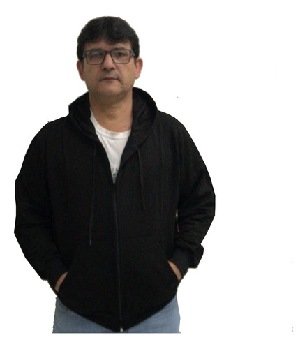 Moletom Masculino Tamanho Grande Blusa De Frio Com Zíper