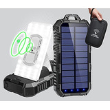 Solar Charger Power Bank 36000mah - Qi Wireless Phone Charge