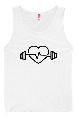 Camiseta Tank Top Olímpica Gym Crossfit Hombre Pesas Love