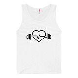 Camiseta Tank Top Olímpica Gym Crossfit Hombre Pesas Love