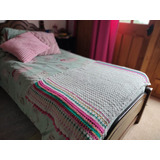 Manta Cama 1 Plaza Crochet 