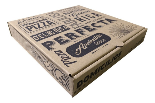 90 Cajas De Pizza En Carton  24x24x5cm Sobria