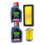 Kit Service Aceite Motul 5100 + Filtros Bajaj Rouser 200 Ns