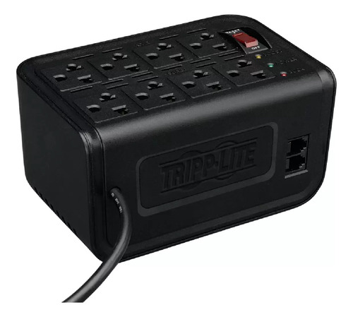 Regulador Tripp Lite 500 Watts 8 Contactos Supresor Negro Ms