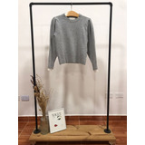 Sweater Rapsodia Gris Lana Talle S No Ginebra Jazmin Chebar 