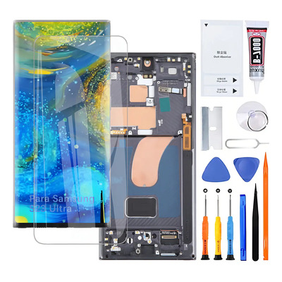 Pantalla Para Samsung S23 Ultra S918e S918b Con Marco Incell | Envío gratis