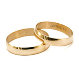 Par Alianzas Oro 18k 3 Grs Boda Grabado Garantía Promoción