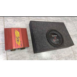 Sub Woofer Bomber Slim 10  Y Potencia 300 Watts 2 Cana